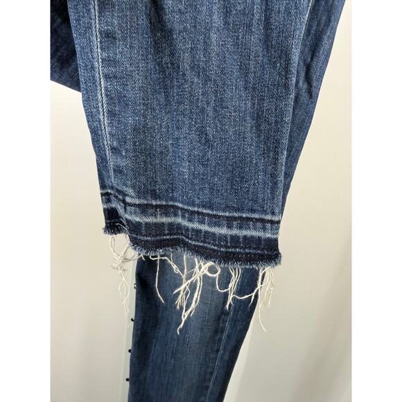 RAG & BONE Women's Dre Mid-Rise Straight Leg Denim Jeans Amelie Blue Size 27 - Picture 5 of 13